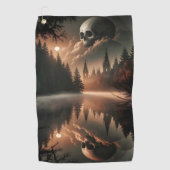 Gothic Skull Golf Towel Golfhandtuch (Vorderseite)