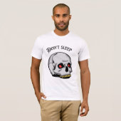 Gothic Skull Grafik T-Shirt "Don't Sleep" (Vorne ganz)