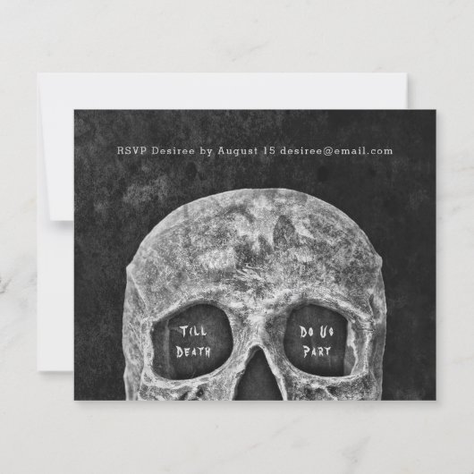 Gothic Skull Hallowedding Black Budget (Rückseite)