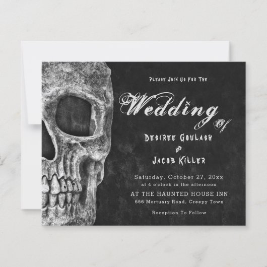 Gothic Skull Hallowedding Black Budget (Vorderseite)