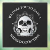 Gothic Skull Halloween Fensteraufkleber (Blatt 3)