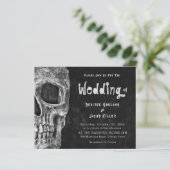 Gothic Skull Halloween Hochzeitbudget (Stehend Vorderseite)