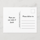 Gothic Skull Halloween-Party Spooky Budget Postkarte (Rückseite)