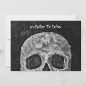 Gothic Skull Halloween Save the Date (Rückseite)