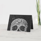 Gothic Skull Halloween Save the Date Ankündigung (Rückseite)