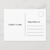 Gothic Skull Halloween Save the Date Ankündigungspostkarte (Rückseite)