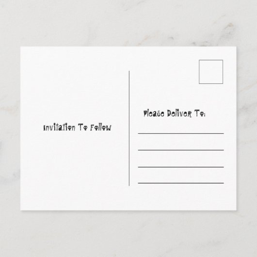 Gothic Skull Halloween Save the Date Ankündigungspostkarte (Rückseite)