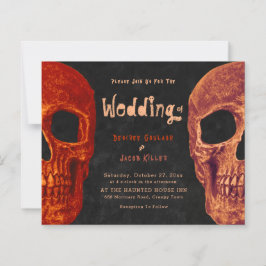 Gothic Skull Head Orange Black Halloween Budget