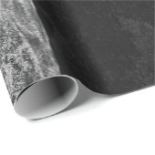 Gothic Skull Head Schwarz und Weiß Custom Geschenkpapier (Rolleneckpunkt)