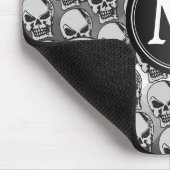 Gothic Skull Heads - Monogram Mousepad (Ecke)