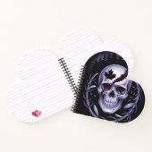 Gothic Skull Heart Notebook Notizblock (Innenseite)