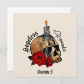 Gothic Skull hoffnungsloser Romantik (Vorne/Hinten)