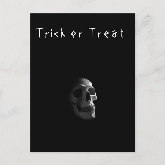 Gothic Skull Horror wird tot Postkarte (Vorderseite)