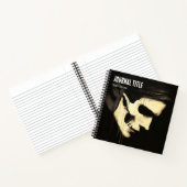 Gothic Skull Journal — Benutzerdefinierter Name &  Notizblock (Innenseite)