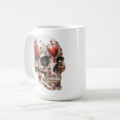Gothic Skull Kaffeetasse (Vorderseite Links)