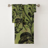 Gothic Skull Key Collage Badhandtuch Set (Insitu)