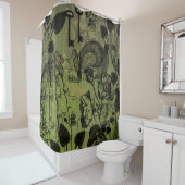 Gothic Skull Key Collage Duschvorhang (Beispiel)