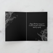 Gothic Skull King: Dunkles Barock Regal zum Geburt Karte (Innenseite)