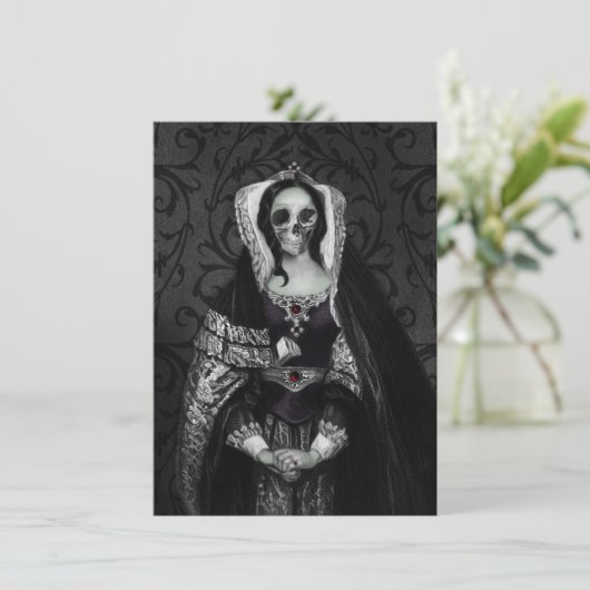 Gothic Skull Lady Ankündigung (Stehend Vorderseite)