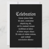 Gothic Skull Lady Einladung (Rückseite)