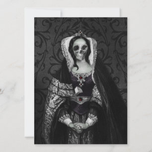 Gothic Skull Lady Einladung