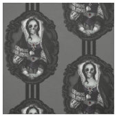 Gothic Skull Lady Stoff (Muster)