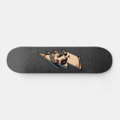 Gothic Skull Lightning Skeleton Head Trendy Cool Skateboard (Horizontal)