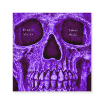 Gothic Skull Lila Burgundy Tattoo Shop