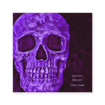 Gothic Skull Lila Burgundy Tattoo Shop