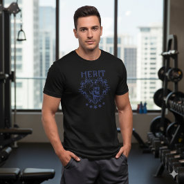 Gothic Skull MERIT Graphic Black T-Shirt