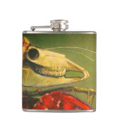 Gothic Skull Moth Flask Flachmann (Vorderseite)