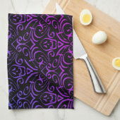 Gothic Skull Pattern Geschirrtuch (Viertel Falte)