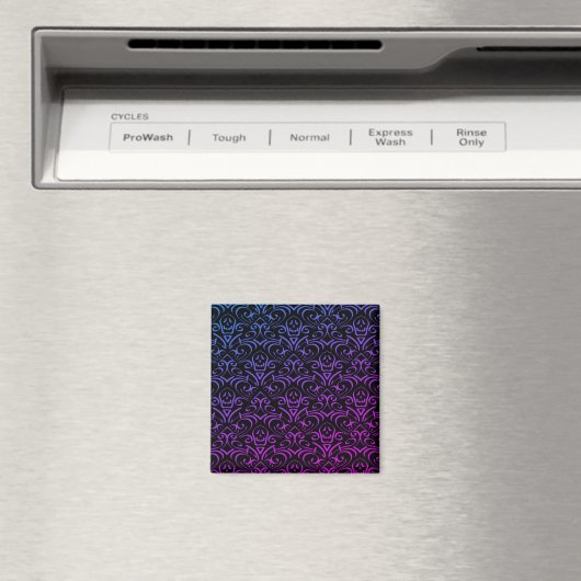 Gothic Skull Pattern Magnet (In Situ (Geschirrspüler))