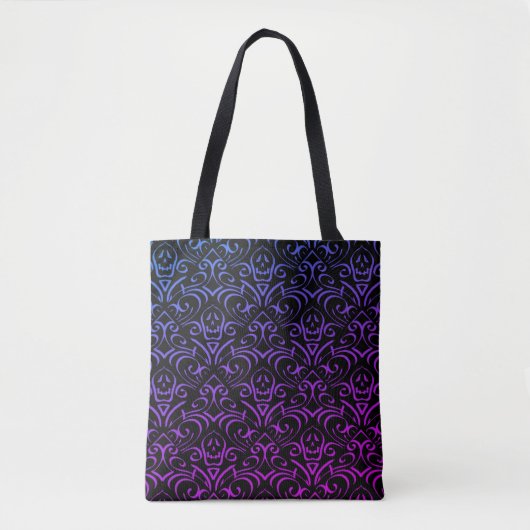 Gothic Skull Pattern Tasche (Vorderseite)