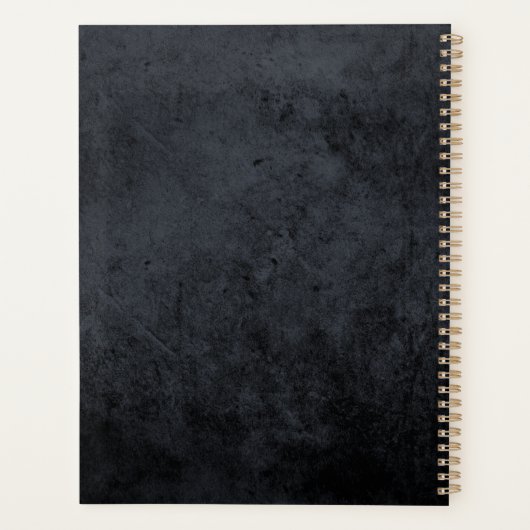 Gothic Skull Personalisiert 2024 Planer (Rückseite)