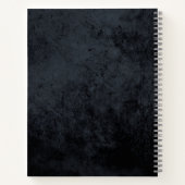 Gothic Skull Personalisiert Sketch Book Notizblock (Rückseite)