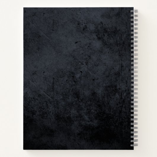 Gothic Skull Personalisiert Sketch Book Notizblock (Rückseite)