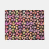 Gothic Skull Pink Grün Pop Design Fußmatte (Vorderseite)