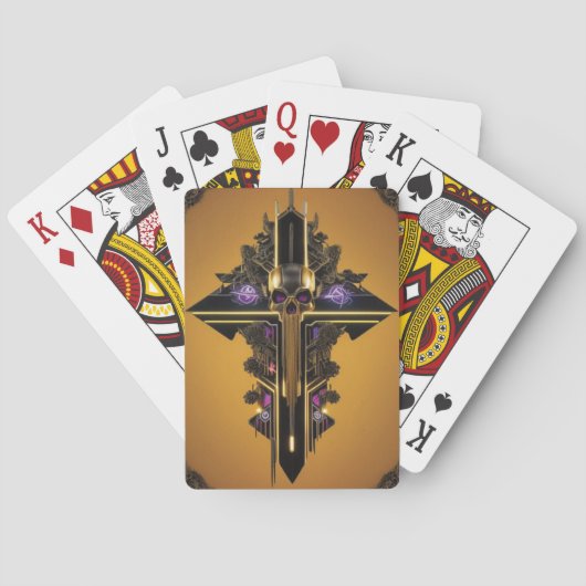 Gothic Skull Playing Card Spielkarten (Rückseite)