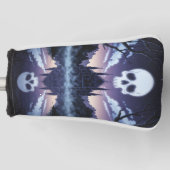 Gothic Skull Putter Cover Golf Headcover (Vorderseite)