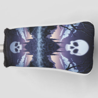 Gothic Skull Putter Cover Golf Headcover