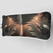 Gothic Skull Putter Cover Golf Headcover (Vorderseite)