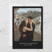 Gothic Skull Retro Halloween Einladung (Rückseite)