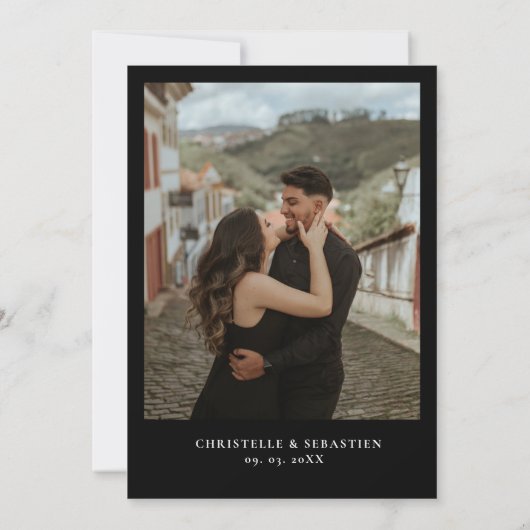 Gothic Skull Retro Halloween Einladung (Rückseite)