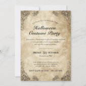 Gothic Skull & Rose Art Einladung (Rückseite)