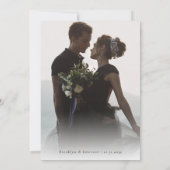 Gothic Skull Rose Foto | Dankeschön-Karte Dankeskarte (Rückseite)