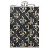 Gothic Skull Rose Personalisiert Flask Flachmann (Rückseite)