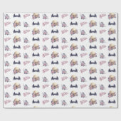 Gothic Skull Rose Raven Bats Boo Geschenk Geschenkpapier (Flach)