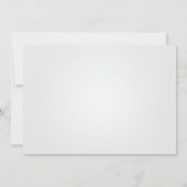 Gothic Skull-Rote Rose Save the Date Hochzeitskart Einladung (Rückseite)