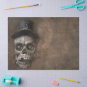 Gothic Skull Rustic Decoupage Seidenpapier (Basteln)